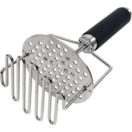 Multifunksjonell potetpresse i rustfritt stål – Komfortable håndtak, kraftig grønnsakspressing - Profesjonelle kjøkkenredskaper, fruktpresse B