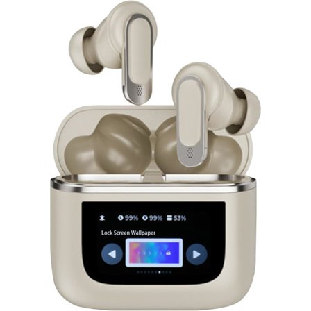 2025 Senaste Modell Trådlösa Bluetooth Hörlurar Touchscreen-ENC Brusreducering Mångsidiga In-Ear Lång Batteritid Bluetooth 5.3 IPX7 Wat