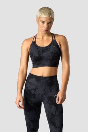 ICANIWILL - Define Seamless Tie Dye Sports Bra Midnight - Sport-BH - Dam - Träningskläder från ICIW