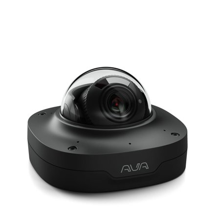 AVIGILON Ava Dome Camera Black. 8MP (4K) AI-powered dome camera, IR and advanced microphone array, indoor and
