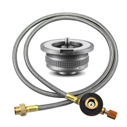 Utomhusgasspis Propanpåfyllningsadapter Gasflatcylindertankkoppling Adapter Gasladdning Med