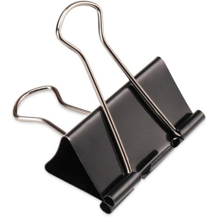 10 stk. Heavy Duty Bulldog Clips Papirclips - Store Sorte Dobbelte Cl