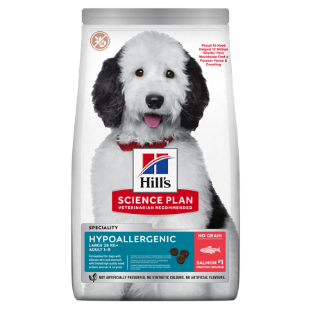 Hills Science Plan - Allergivennlig Adult tørrfôr til store hunderaser med laks 14 kg - Hund - Hundefôr & hundemat - Tørrfôr for hund - ZOO.no