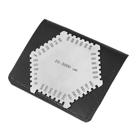 Erittäin tarkka ruostumattomasta teräksestä valmistettu märkäkalvokampa 25-3000um paksuusmittari [D]