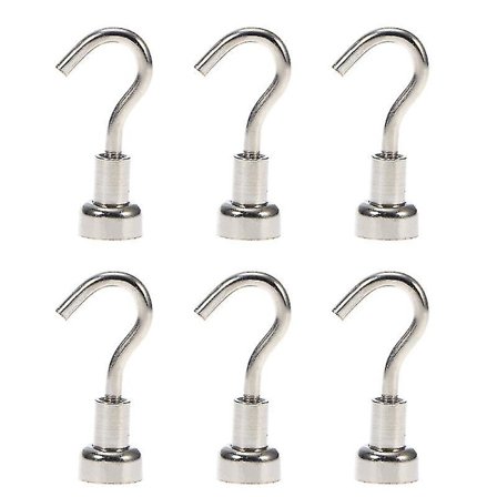 Nya 6-pack starka magnetiska krokar