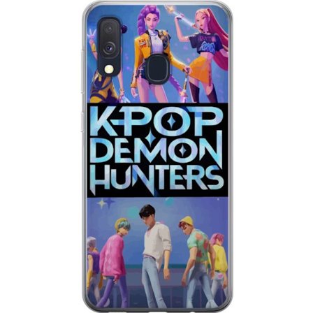 Yhteensopiva Puhelinkuori Samsung Galaxy A40 K-pop Demon Hunters korealainen musiikkiyhtyeen idoli juliste anime sarjakuva fantasia tyyli pelit fanita