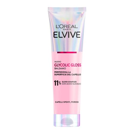L'Oréal Paris Elvive Glycolic Gloss Balsamo con Acido Glicolico 150ml - Balsamo Illuminante Capelli