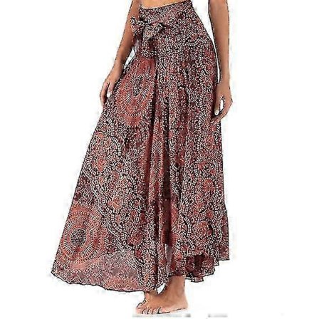 Lang boheme-nederdel til kvinder i gypsy boho hippie-stil
