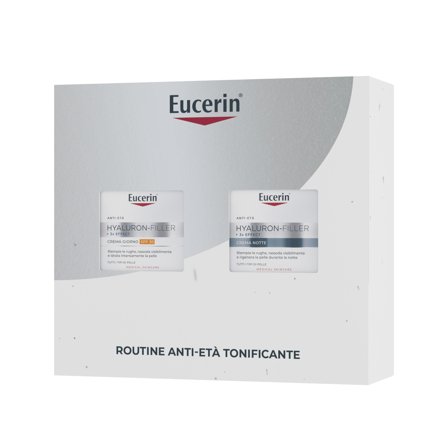 Eucerin Hyaluron-Filler XMAS PACK 3x EFFECT (Crema Giorno SPF30 + Crema Notte) 1pz - Cofanetto Antirughe