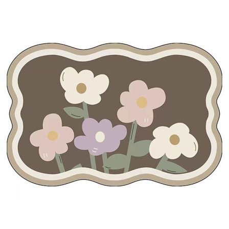 Diatomitt-matte for baderomsgulv, toalett, dør - absorberende og sklisikker