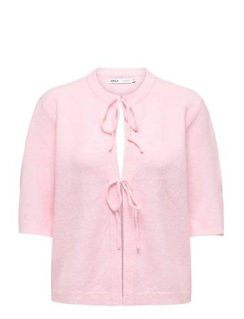Onlsimoni 2/4 Bow Cardigan Knt Noos Pink ONLY