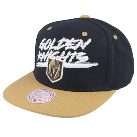 Mitchell & Ness - NHL Zwart snapback Cap - Vegas Golden Knights Transcript Black/Tan Snapback @ Hatstore