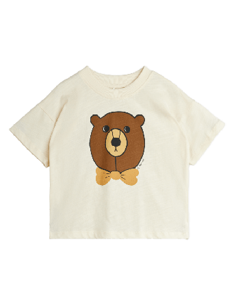 Mini Rodini Bear T-Shirt Överdelar Unisex Vit 56/62