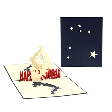 Födelsedagskort Handgjort gratulationskort STIL 3 STIL 3