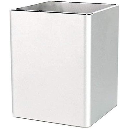 Pennhållare i aluminium 10x8x8cm Pennhållare Kvadratisk form Pennlåda Bordsorganisatör