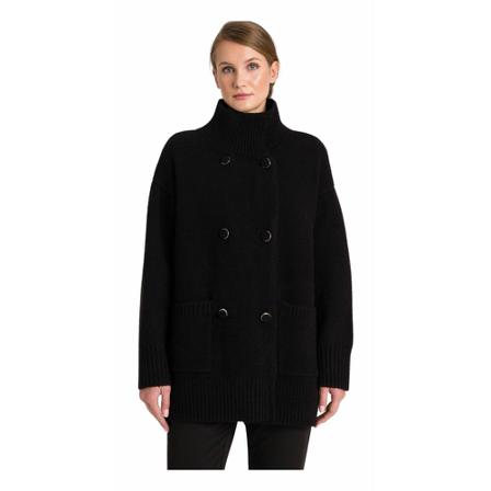 Twinset, Double-Breasted Coats Zwart, Dames, Maat:XS