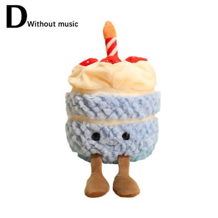 Krammedyr Jelly Cat Lagkagestykke Uden Lyd Og Lys Sød Kreativ B