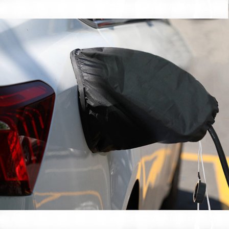 Latausportin suojus sähköautoille, sateenkestävä vedenpitävä ulkosuoja sähköauton latausportille, lumen jäätymisen esto sade aurinko UV-säteily 