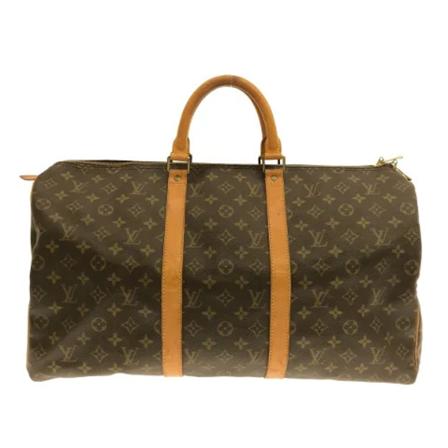 Louis Vuitton Vintage Pre-owned Canvas travel-Väska brun, Dam Vintage Väskor, Dam, Storlek: ONE SIZE