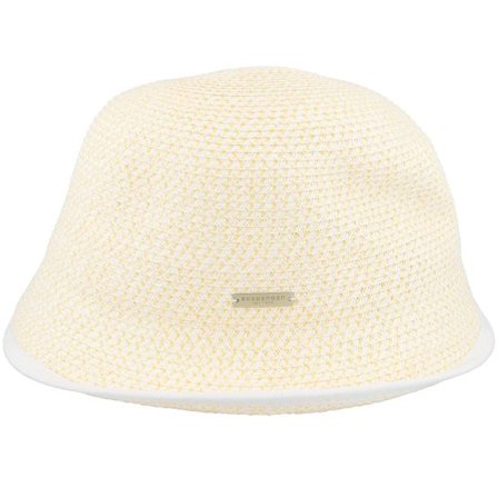 Seeberger - Beige straw Hatt - Paper Trim White/Vanilla Cloche @ Hatstore