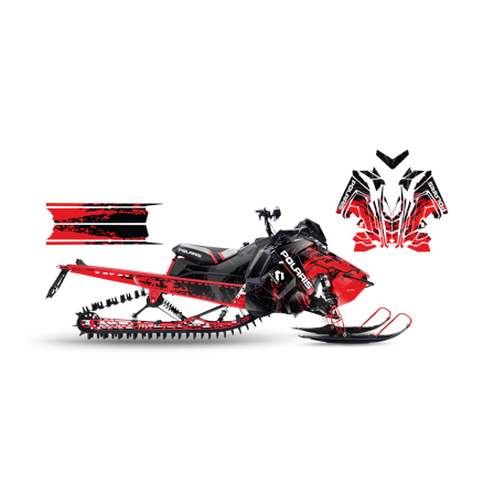 Tarrasarja SweTown Subtle Grungy Punainen - Polaris Axys 800 Switchback XCR 2018-2020