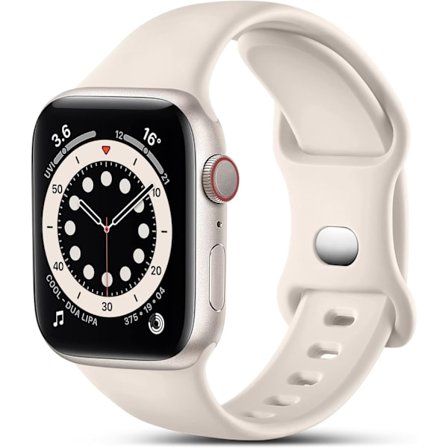 6-pak Flettede Solo Loop-remme Kompatible med Apple Watch 44 mm 45 mm 42 mm 49 mm til Kvinder Mænd, Justerbar Elastisk Sportsudskiftningsrem i Nylon