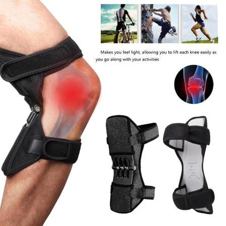 Patella Booster Spring Knäskydd, Lämplig för Bergsklättring, Knäböj och Skidåkning [DB]