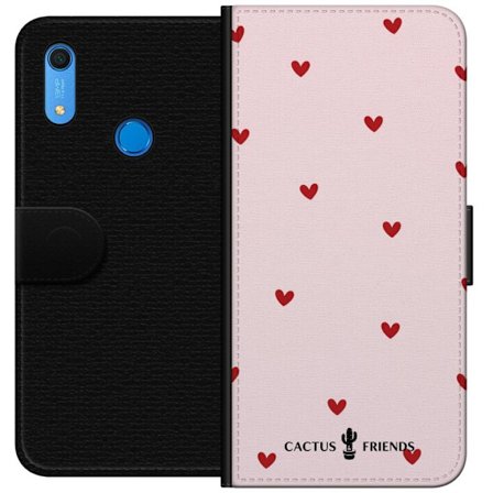 Kompatibelt Lommeboketui til Huawei Huawei Y6s (2019) Cactus and Friends – HeartSprinkle