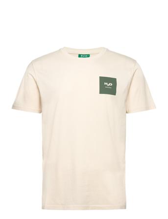 Lyø Organic Tee T-shirts Short-sleeved Creme H2O*Betinget Tilbud