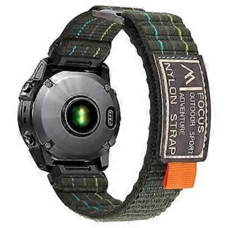 Kompatibel med Garmin Fenix 8 47mm / Fenix E 47mm Magisk Tejp Nylonarmband Universal 22mm Klockarmband (Turkos)