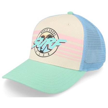American Needle - Vit trucker Keps - Surf Sinclair Lt Blue/Ivory/Seafoam Trucker @ Hatstore