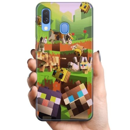 Kompatibel Mobilcover til Samsung Samsung Galaxy A40 MineCraft