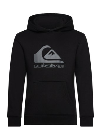 Comp Logo Hoodie Youth Black Quiksilver