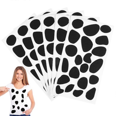 6 Arkkia Tarrat Huopaympyrät Tahmeat Huopatyynyt Dalmatian Tulostetut Huopatarrat DIY Huopa Projekti- ja Pukukoristeisiin [DB]