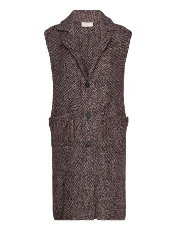 Fqwarm-Wa Vests Knitted Vests Brun FREE/QUENT
