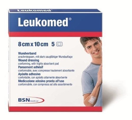 Leukomed Medicazione TNT 8x10cm 5 Pezzi