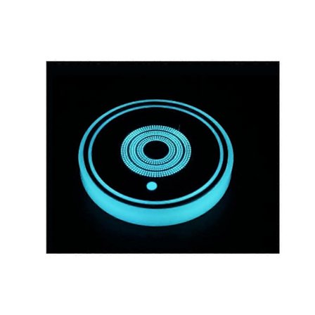 LED Bil Kopholder Lys, Lysende Bilunderlag til Kopholdere 7 Farveskiftende