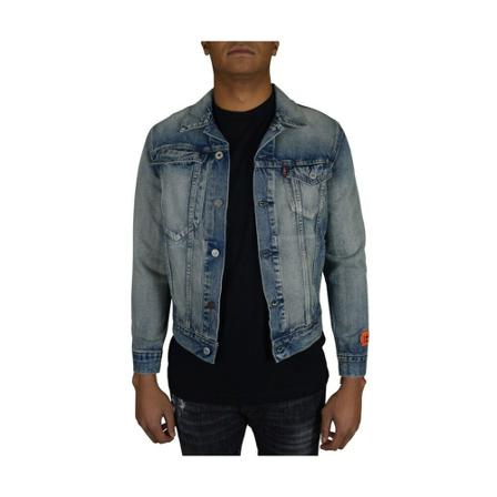 Heron Preston - Jeansjackor - Blå - Herr - Storlek: S, Herr, Storlek: S
