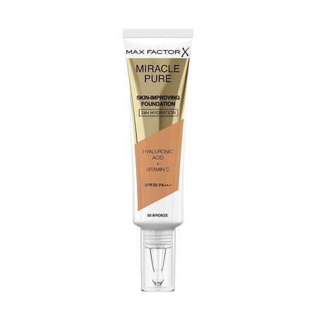 Max Factor Miracle Pure Skin-Improving Foundation 080 Bronze, Makeup, Ansigt, Foundation