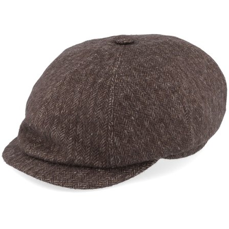Mayser - Seven Amaro Brown Newsboy Flat Cap Flatcap Brown Cap - @ Hatstore