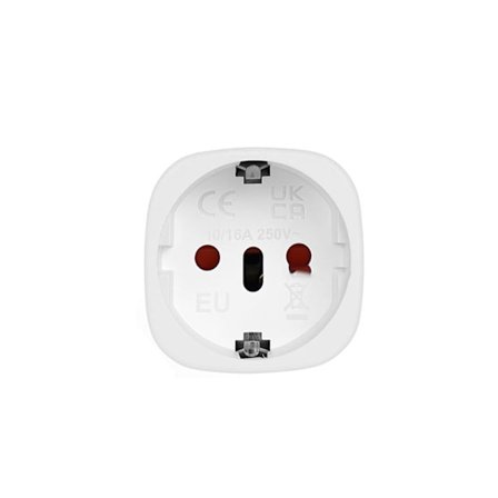 EU til Sydafrika Rejseadapter - Sort, Kompakt Design White