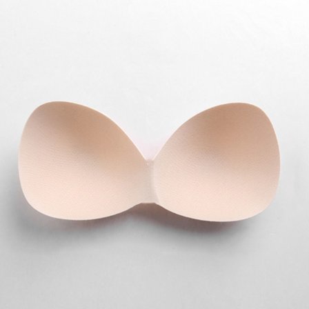 2 par svamp-BH-puter Bikini-innleggsputer NUDE L L