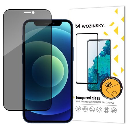 Wozinsky Sekretessglas Härdat glas för iPhone 12 Pro / iPhone 12 med Anti Spy Privatizing Filter