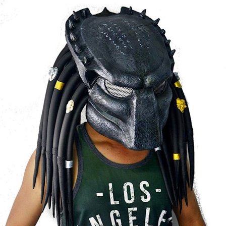 Predator Hjelm Replika Maske Latex Maske Halloween Cosplay Kostyme Rekvisitt Latex