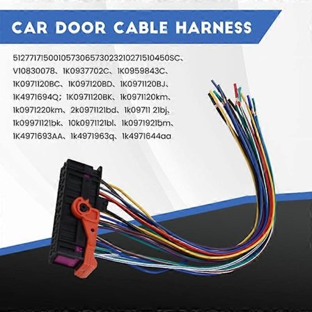 Bil Venstre Høyre Dør Kabel Ledningsnett Plugg 1K0937702C for Fabia Superb for Golf (FMY)