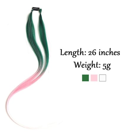 AZIR Clip On Hair Extension 10Color Ombre Rak Hair Extension Clip In Hairpieces Lågtemperatur Fiber Hårstycken