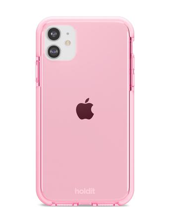 Seethru Case Iph 11/Xr Matkapuhelintarvikkeet/covers Ph Cases Vaaleanpunainen Holdit