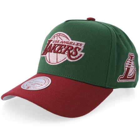 Mitchell & Ness - Grön adjustable Keps - Rose Gold Pro Green/Burgundy A-Frame Adjustable @ Hatstore
