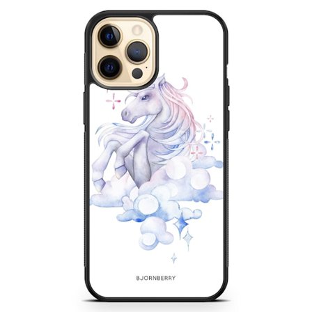 Bjornberry Hårdskal iPhone 12 Pro Max - Vattenfärg Enhörning