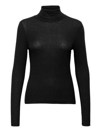 Millie Ls Rollneck Black Just Female